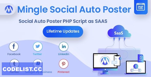 Mingle SAAS v5.5.8 - Social Auto Poster & Scheduler PHP Script